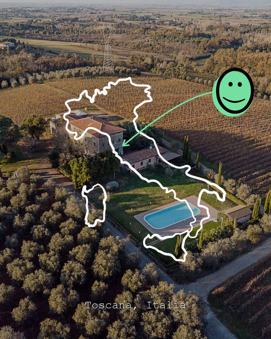 Vineyard landscape in Toscana, photo from Azienda Agricola Gli Archi