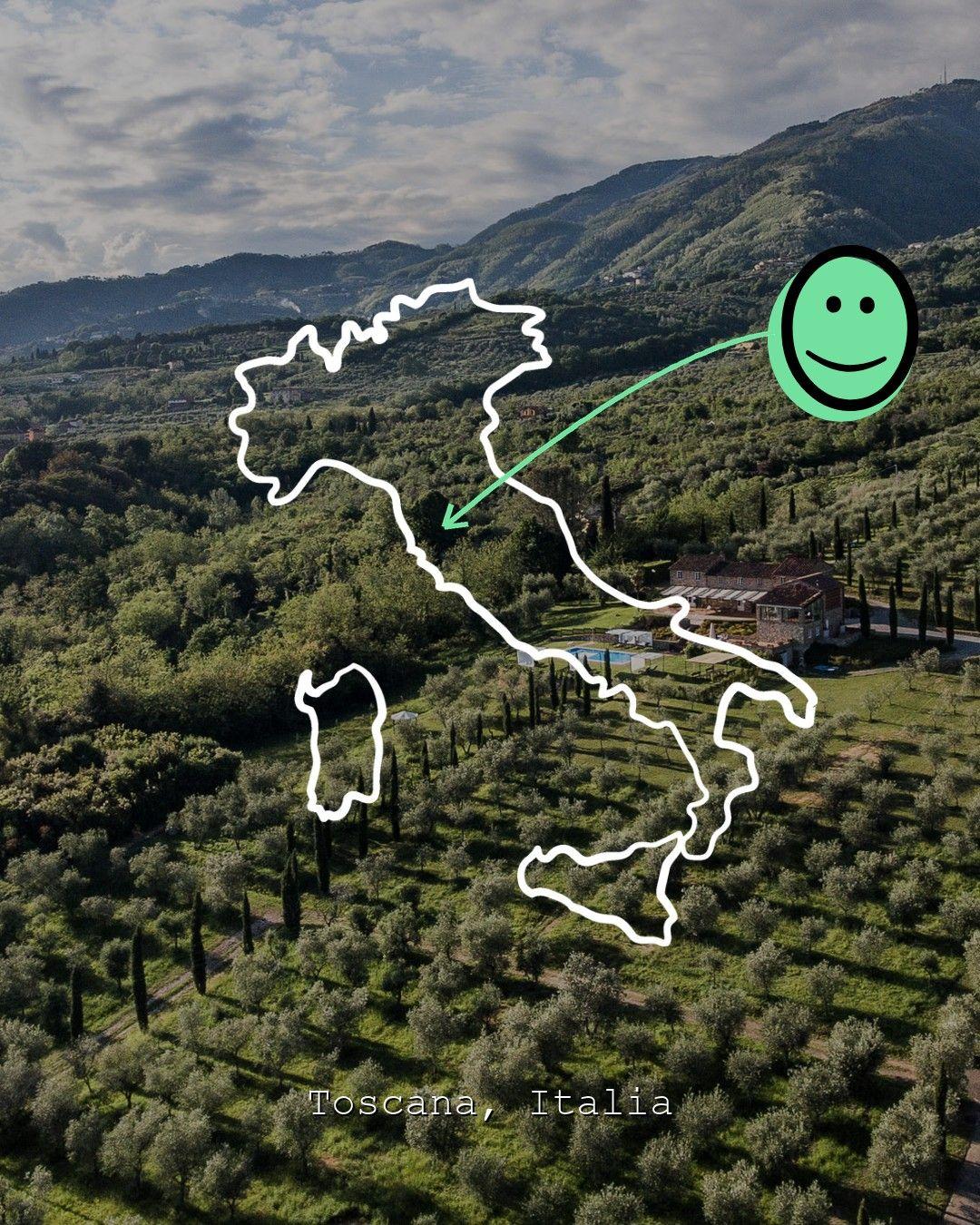 Weinberglandschaft in Toscana, Foto von Colle di Bordocheo