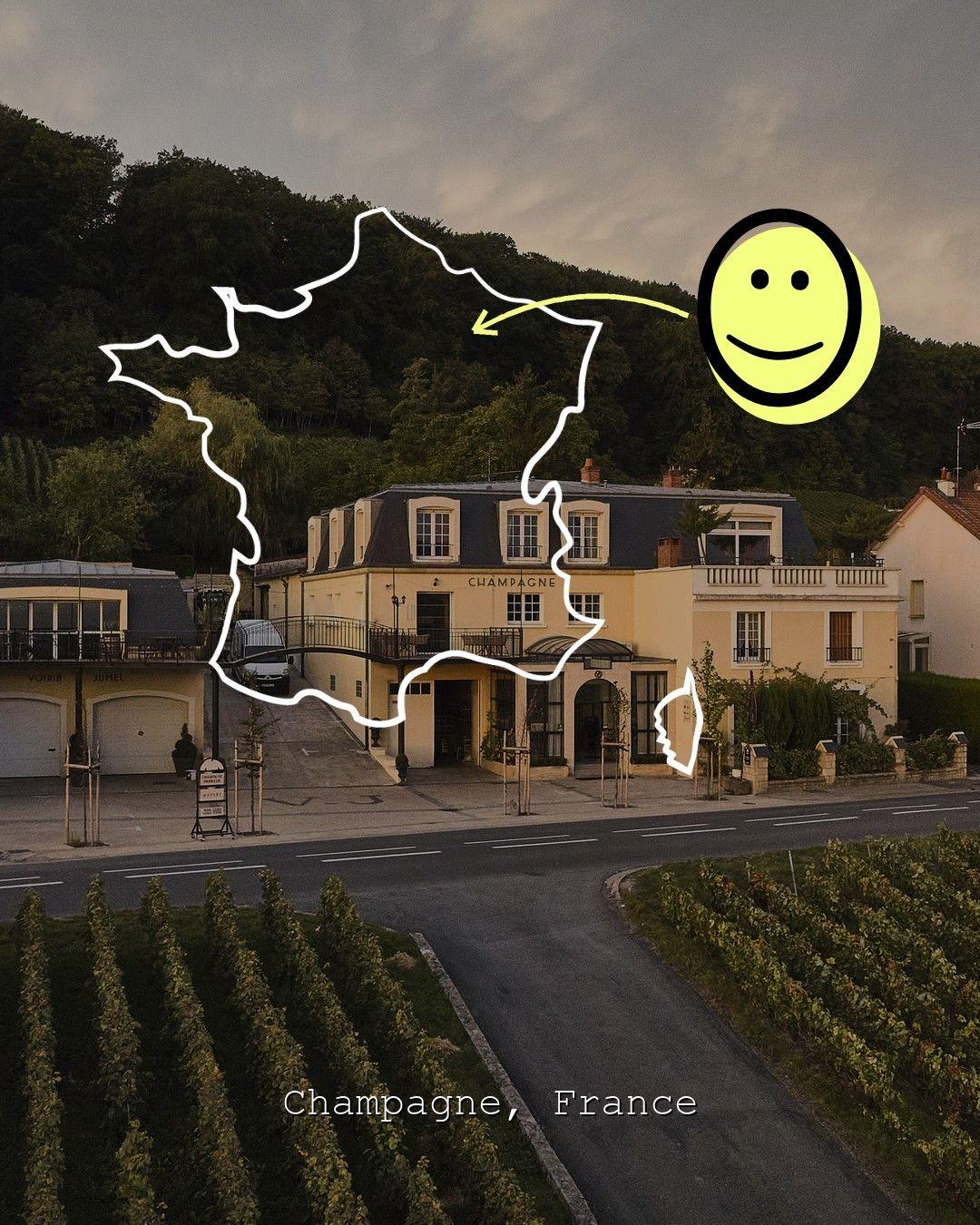 Vineyard landscape in Champagne, photo from Voirin Jumel