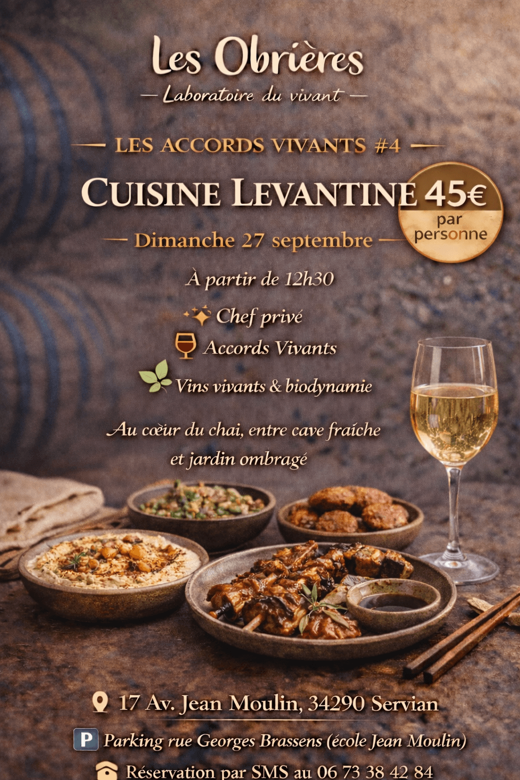 Living Pairings — Levantine Cuisine & Natural Wine