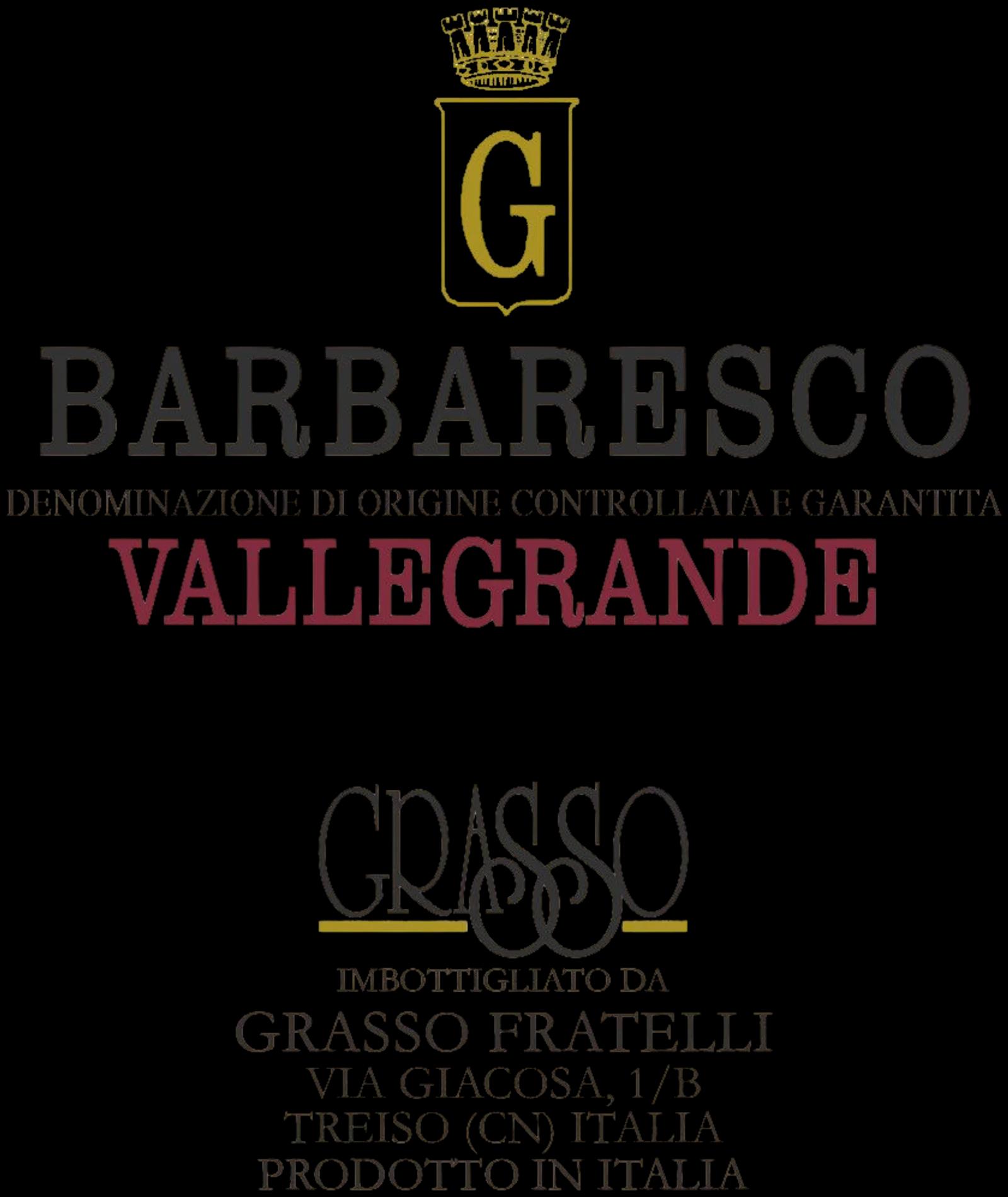 GRASSO FRATELLI SSA, Barbaresco Vallegrande 2020, red wine from Piemonte