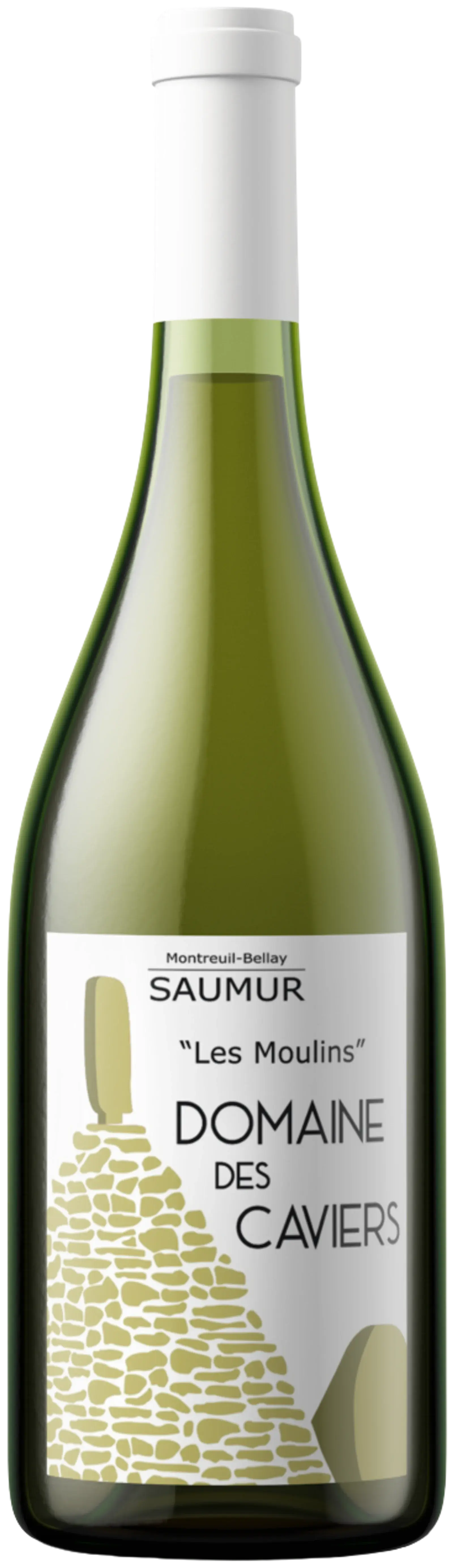 Domaine des Caviers, Domaine des Caviers "Les Moulins" Saumur blanc 2023, white wine from Loire