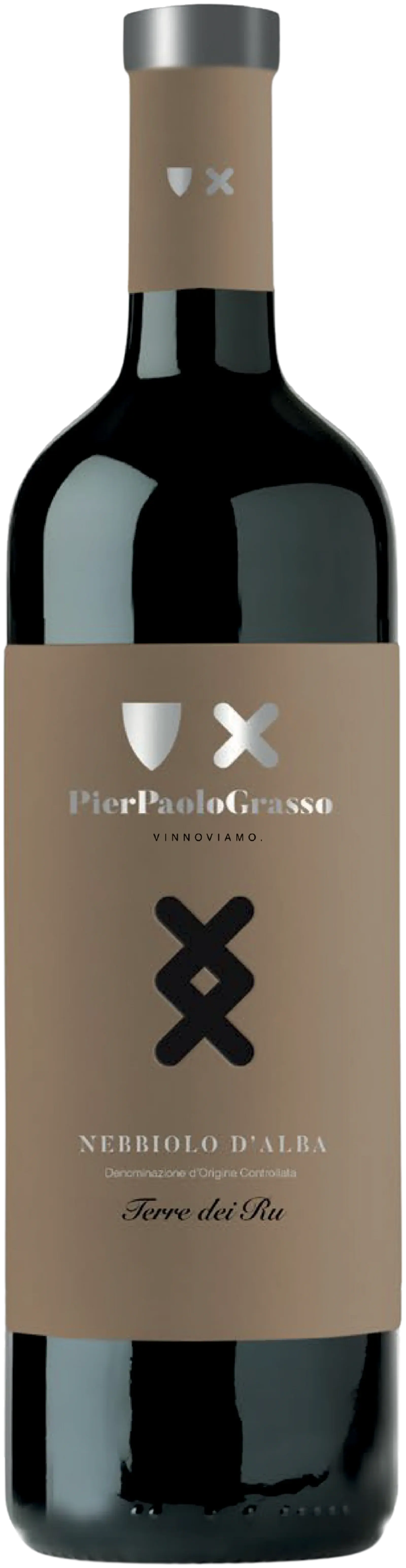 PIER PAOLO GRASSO, NEBBIOLO D’ALBA DOC TERRE DEI RU 2018, red wine from Piemonte