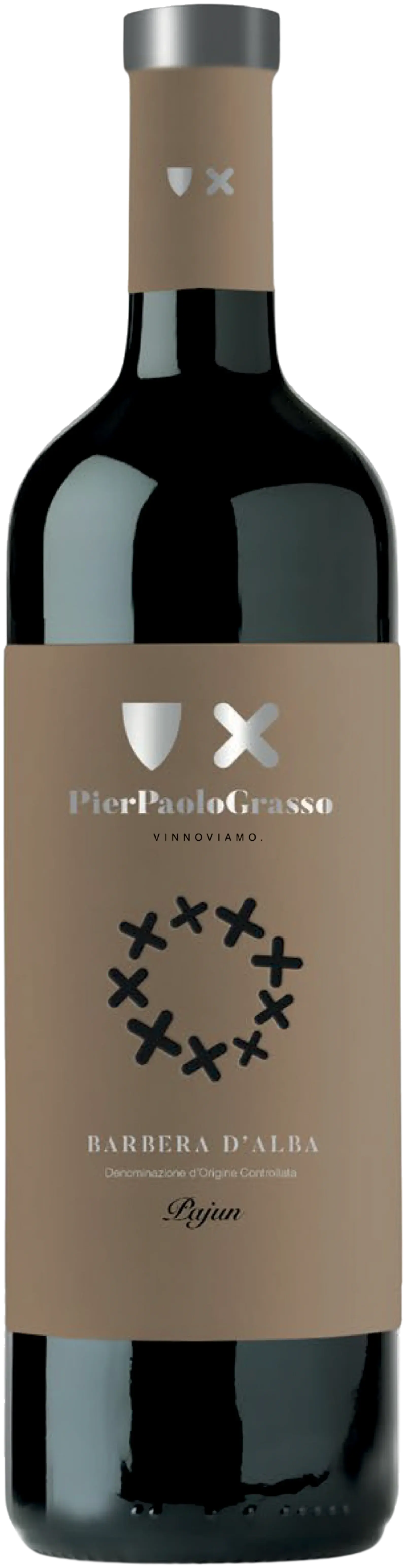 PIER PAOLO GRASSO, BARBERA D'ALBA SUPERIORE DOC PAJUN 2021, rött vin från Piemonte