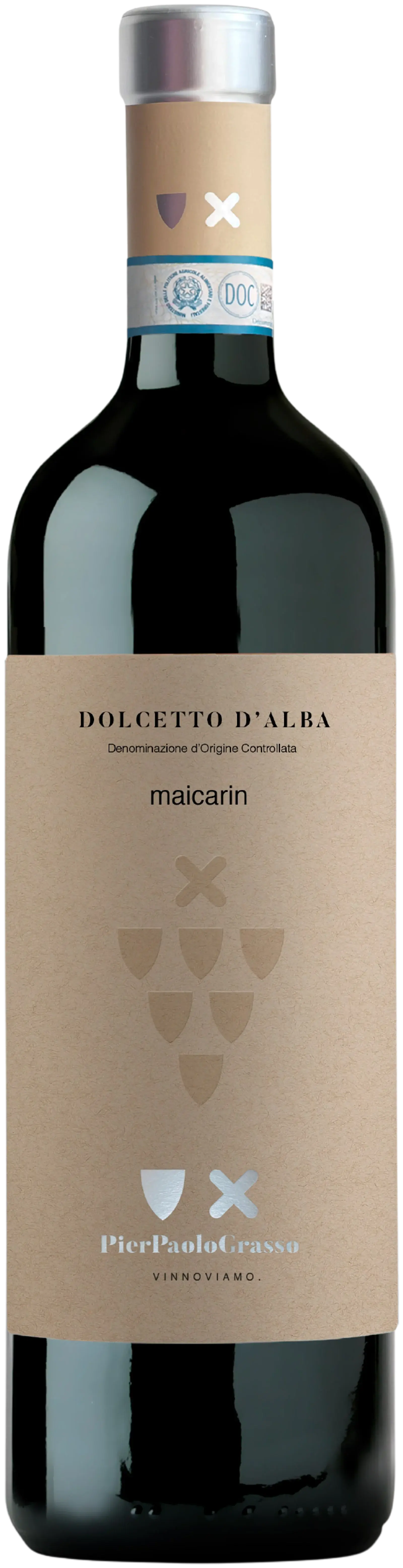 PIER PAOLO GRASSO, DOLCETTO D'ALBA DOC MAICARIN 2022, rött vin från Piemonte