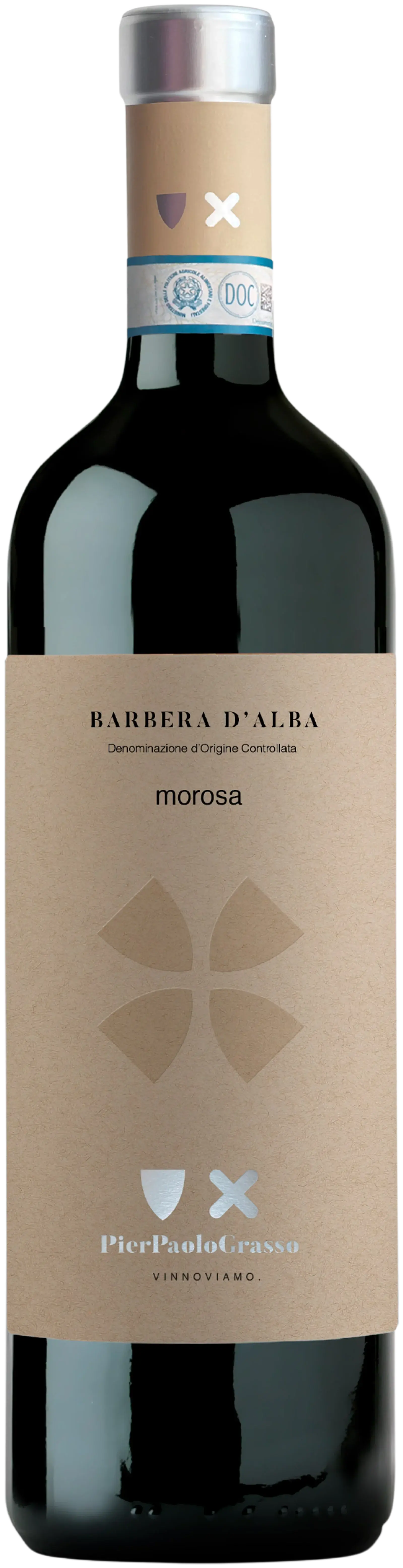 PIER PAOLO GRASSO, BARBERA D'ALBA DOC MOROSA 2022, rött vin från Piemonte