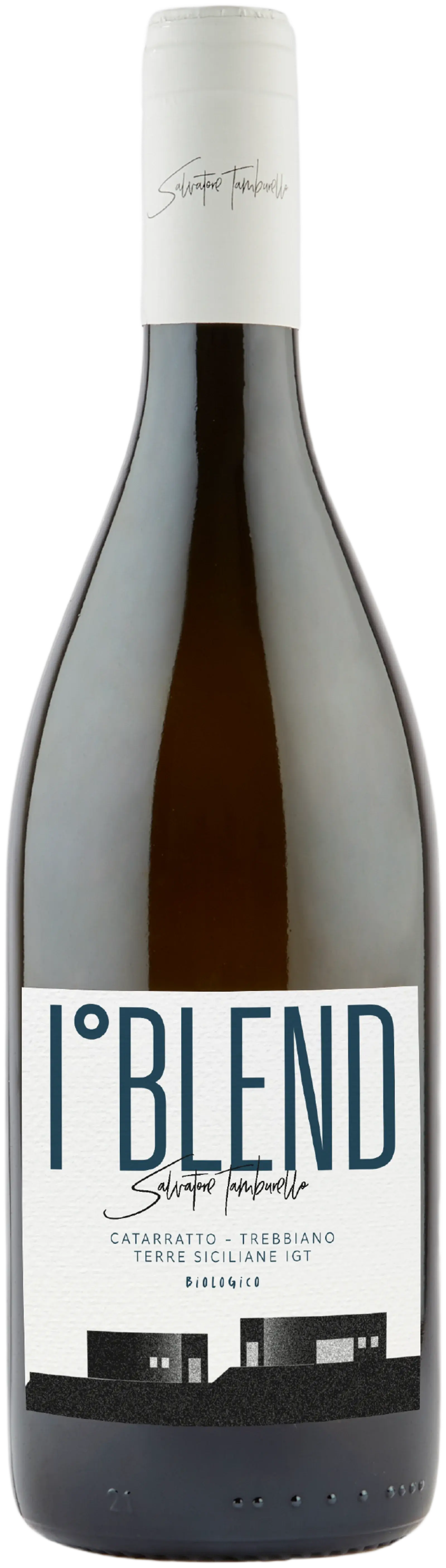 SALVATORE TAMBURELLO AZIENDA AGRICOLA BIOLOGICA, "I° Blend" Trebbiano e Catarratto Bio 2024, vitt vin från Sicilien