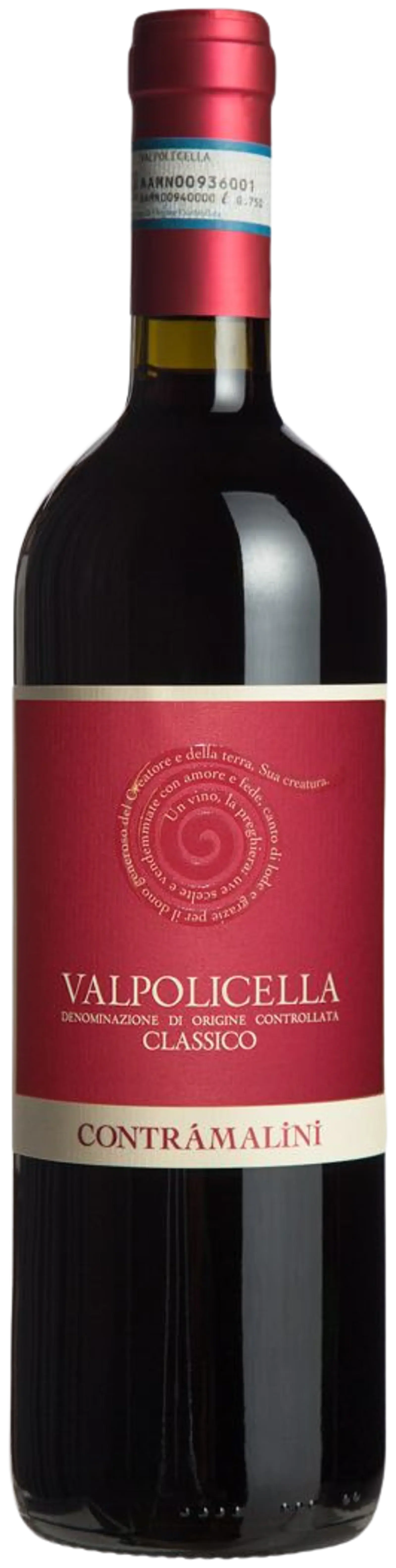 Contràmalini, Valpolicella DOC Classico, red wine from Veneto