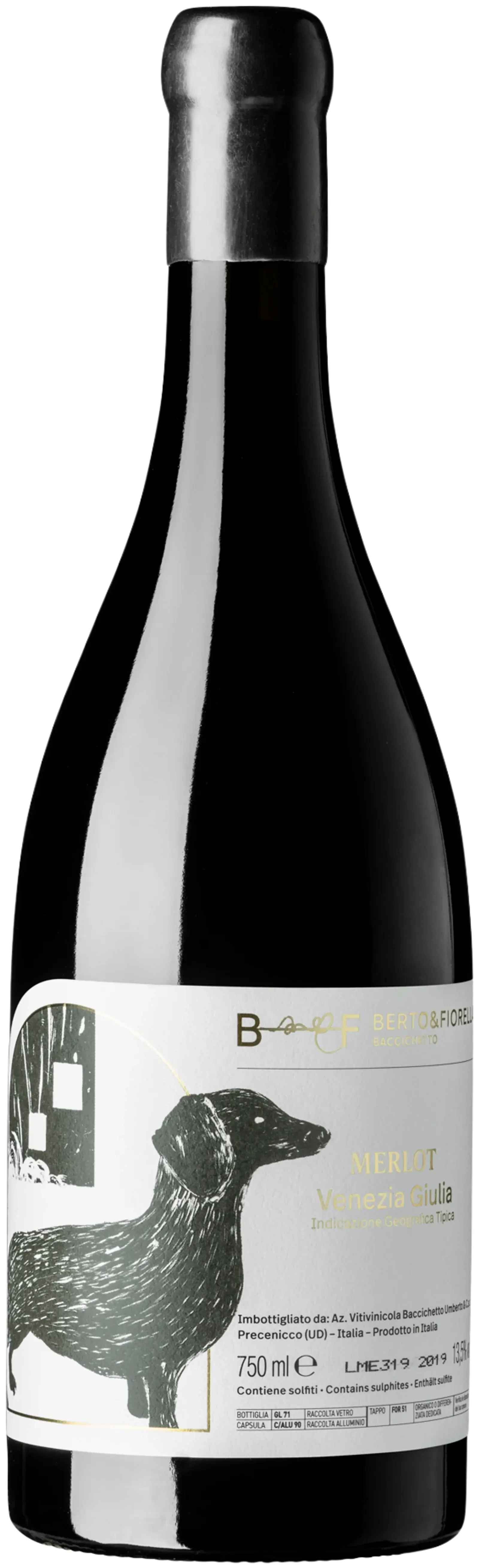 Berto & Fiorella, Merlot Contea 2022, red wine from Friuli-Venezia Giulia