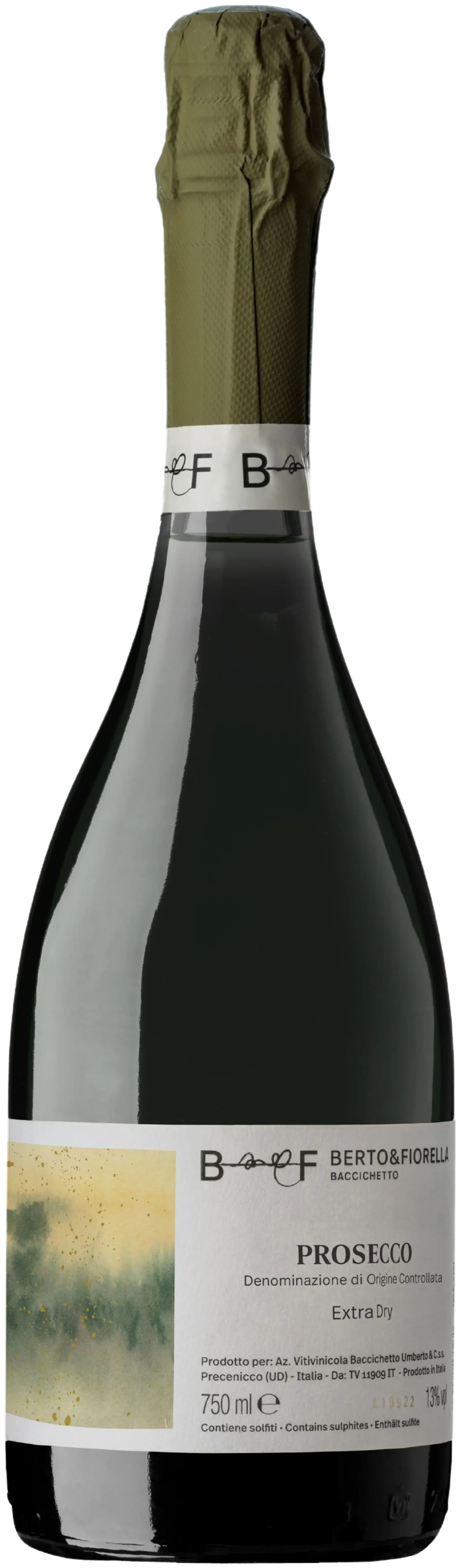 Berto & Fiorella, Prosecco Extra Dry Terra, white wine from Friuli-Venezia Giulia